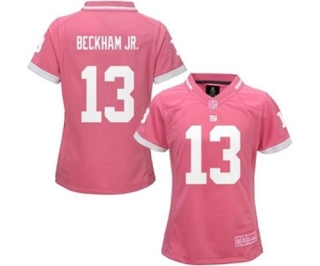 nike women nfl jerseys new york giants #13 bedkhamjr pink[nike 2015]