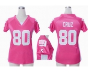 nike women nfl jerseys new york giants #80 cruz pink[draft him ii top]
