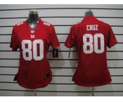 nike women nfl jerseys new york giants #80 cruz red[nike limited]