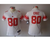 nike women nfl jerseys new york giants #80 cruz white[nike limited]