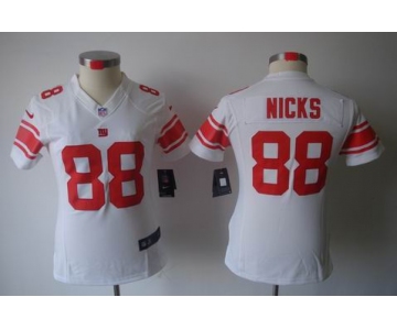 nike women nfl jerseys new york giants #88 nicks white[nike limited]