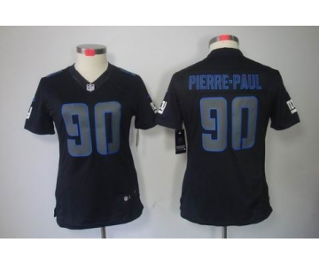 nike women nfl jerseys new york giants #90 pierre.paul black[nike impact limited]