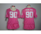 nike women nfl jerseys new york giants #90 pierre.paul pink[breast cancer awareness]