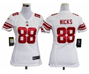 nike women nike nfl jerseys new york giants #88 nicks white[nike]