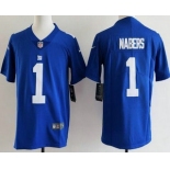 Youth New York Giants #1 Malik Nabers Limited Blue Vapor Jersey Youth New York Giants #1 Malik Nabers Limited Blue Vapor Jersey