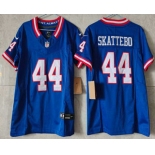 Youth New York Giants #44 Cam Skattebo Limited FUSE Blue Classic Vapor Jersey Youth New York Giants #44 Cam Skattebo Limited FUSE Blue Classic Vapor Jersey