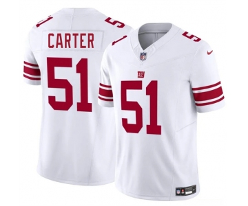 Youth New York Giants #51 Abdul Carter White 2025 Draft F.U.S.E. Vapor Untouchable Limited Stitched Jersey