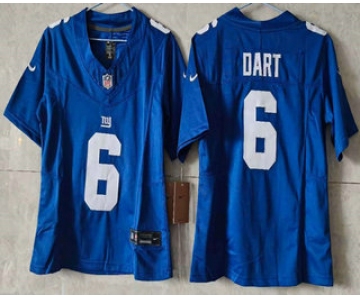 Youth New York Giants #6 Jaxson Dart Limited FUSE Blue Vapor Jersey