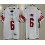 Youth New York Giants #6 Jaxson Dart Limited White Vapor Jersey Youth New York Giants #6 Jaxson Dart Limited White Vapor Jersey