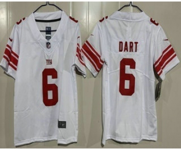 Youth New York Giants #6 Jaxson Dart Limited White Vapor Jersey