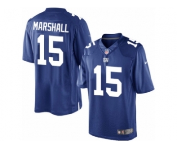 Youth Nike New York Giants #15 Brandon Marshall Limited Royal Blue Team Color NFL Jersey