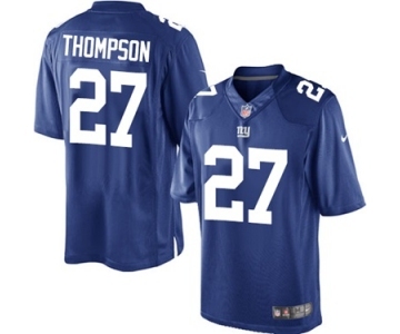 Youth Nike New York Giants #27 Darian Thompson Limited Royal Blue Team Color NFL Jersey