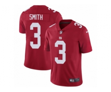 Youth Nike New York Giants #3 Geno Smith Vapor Untouchable Limited Red Alternate NFL Jersey