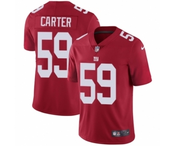 Youth Nike New York Giants #59 Lorenzo Carter Red Alternate Vapor Untouchable Limited Player NFL Jersey