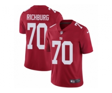 Youth Nike New York Giants #70 Weston Richburg Vapor Untouchable Limited Red Alternate NFL Jersey
