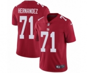 Youth Nike New York Giants #71 Will Hernandez Red Alternate Vapor Untouchable Elite Player NFL Jersey