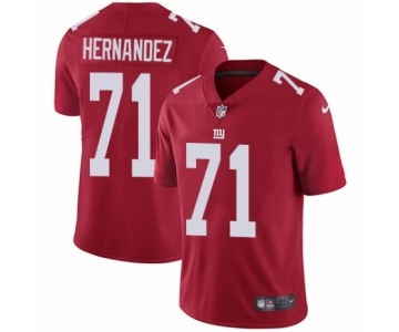 Youth Nike New York Giants #71 Will Hernandez Red Alternate Vapor Untouchable Limited Player NFL Jersey