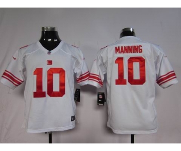 nike youth nfl jerseys new york giants #10 manning white[nike]