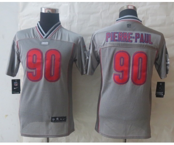 nike youth nfl jerseys new york giants #90 pierre-paul grey[nike vapor]