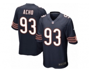 Men Nike Chicago Bears #93 Sam Acho Game Navy Blue Team Color NFL Jersey