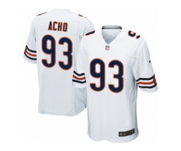 Men Nike Chicago Bears #93 Sam Acho Game White NFL Jersey