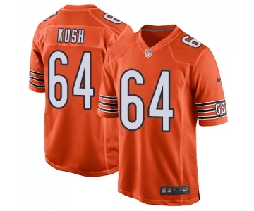 Men's Nike Chicago Bears #64 Eric Kush Game Orange Alternate NFL Jersey
