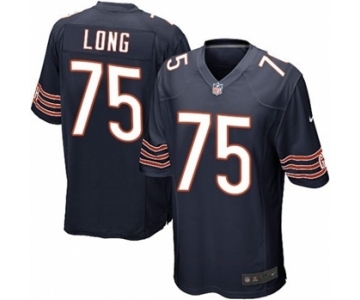 Men's Nike Chicago Bears #75 Kyle Long Game Navy Blue Team Color NFL Jersey