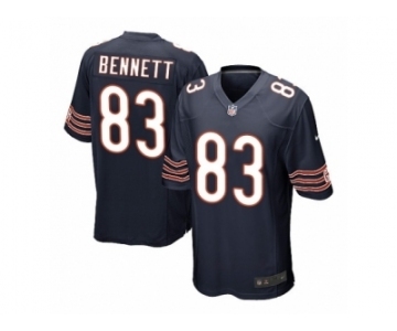 Men's Nike Chicago Bears #83 Martellus Bennett Game Navy Blue Team Color NFL Jersey
