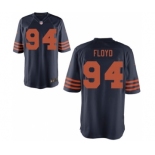 Men's Nike Chicago Bears #94 Leonard Floyd Game Navy Blue Throwback Alternate NFL Jersey