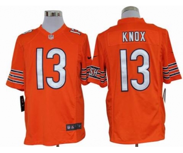 nike nfl jerseys chicago bears #13 knox orange[game]