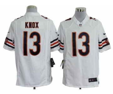 nike nfl jerseys chicago bears #13 knox white[game]