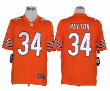 nike nfl jerseys chicago bears #34 payton orange[game]