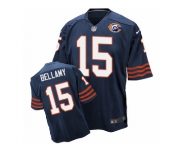 Men Nike Chicago Bears #15 Josh Bellamy Elite Navy Blue Throwback NFL Jersey