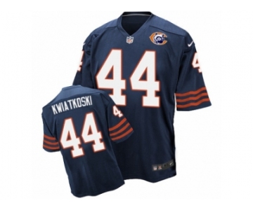 Men Nike Chicago Bears #44 Nick Kwiatkoski Elite Navy Blue Throwback NFL Jersey