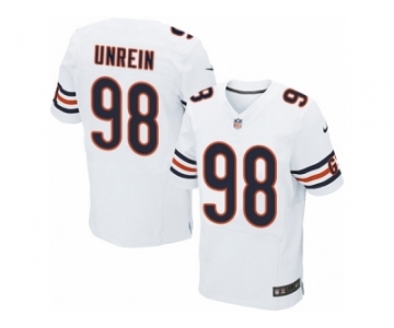 Men Nike Chicago Bears #98 Mitch Unrein Elite White NFL Jersey