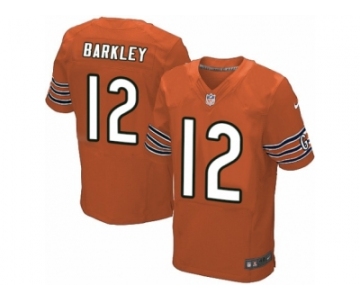 Men's Nike Chicago Bears #12 Matt Barkley Elite Orange Alternate NFL Jersey