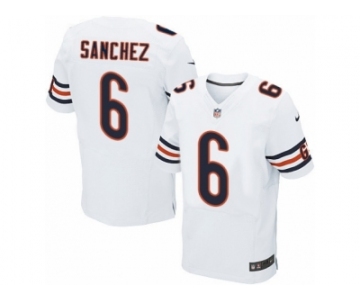 Men's Nike Chicago Bears #6 Mark Sanchez Elite White NFL Jersey