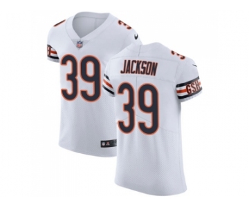 Nike Chicago Bears #39 Eddie Jackson White Men Stitched NFL Vapor Untouchable Elite Jersey