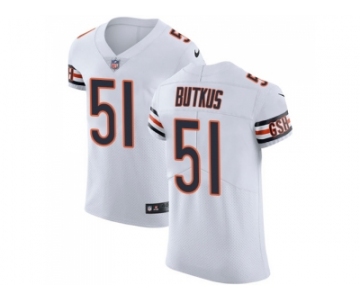 Nike Chicago Bears #51 Dick Butkus White Men Stitched NFL Vapor Untouchable Elite Jersey