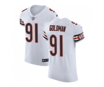 Nike Chicago Bears #91 Eddie Goldman White Men Stitched NFL Vapor Untouchable Elite Jersey