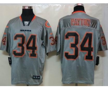 nike nfl jerseys chicago bears #34 payton grey[Elite lights out]