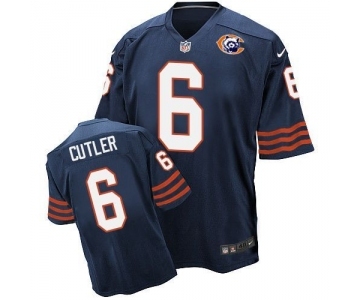 nike nfl jerseys chicago bears #6 Jay Cutler Throwback blue[Elite]