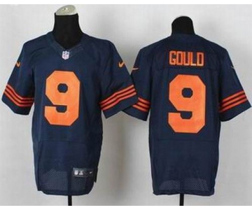 nike nfl jerseys chicago bears #9 gould blue[Elite][number orange]