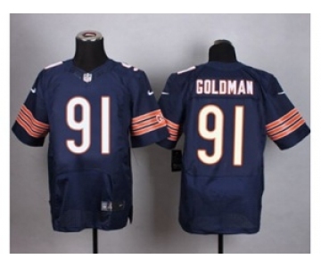 nike nfl jerseys chicago bears #91 eddie goldman blue[Elite]