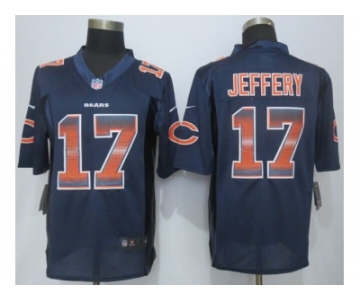 2015 new nike chicago bears #17 jeffery navy blue strobe jerseys[limited]