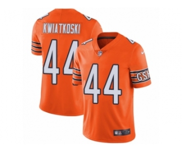 Men Nike Chicago Bears #44 Nick Kwiatkoski Limited Orange Rush Vapor Untouchable NFL Jersey