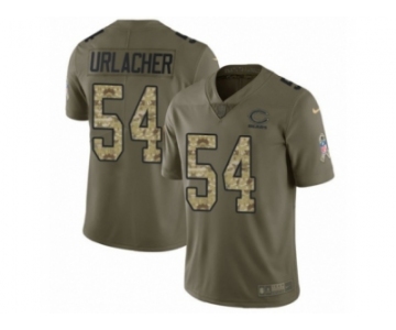 Men Nike Chicago Bears #54 Brian Urlacher Limited Olive Camo Salute to Service NFL Jersey