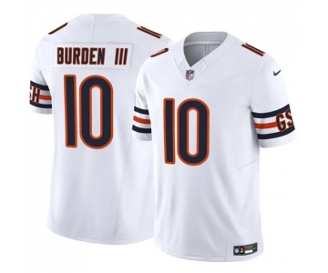Men's Chicago Bears #10 Luther Burden III White 2025 F.U.S.E. Vapor Untouchable Limited Football Stitched Jersey