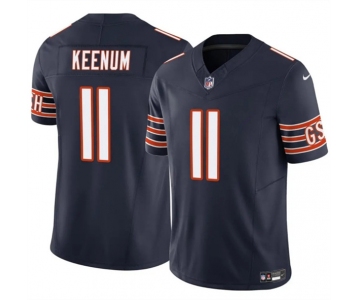 Men's Chicago Bears #11 Case Keenum Navy 2025 F.U.S.E. Vapor Untouchable Limited Football Stitched Jersey