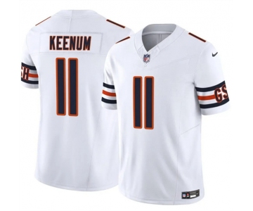 Men's Chicago Bears #11 Case Keenum White 2025 F.U.S.E. Vapor Untouchable Limited Football Stitched Jersey